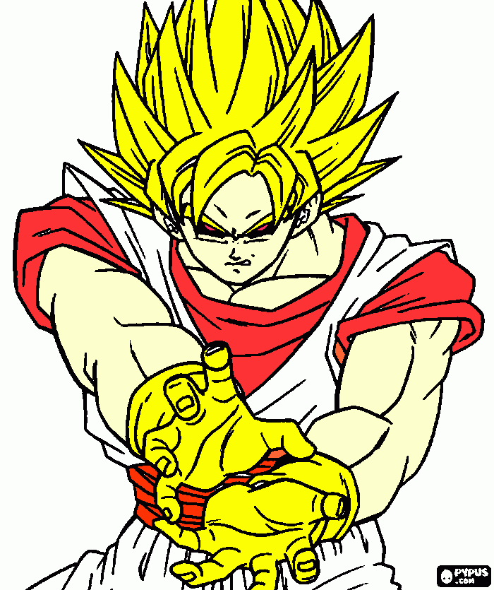 goku do capiroto para colorir e imprimir