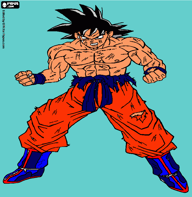 Goku Limit Breaker para colorir e imprimir