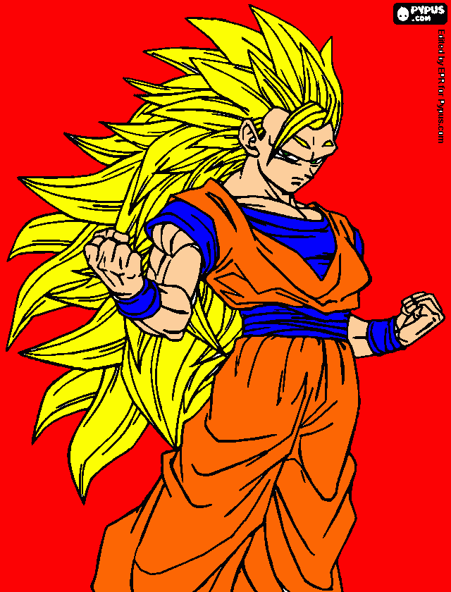 goku melhor de todos o tempos para colorir e imprimir