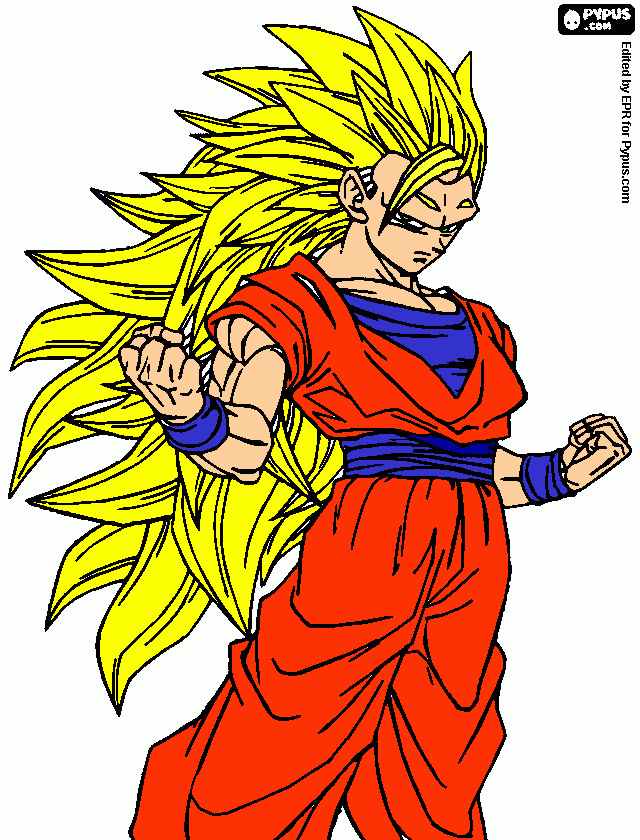 Primeiro passo para desenhar o Goku ssj3