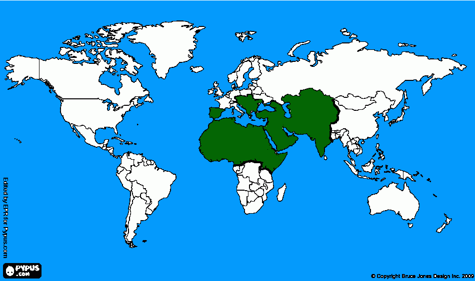 Império que o ISIS sonha em realizar. para colorir e imprimir