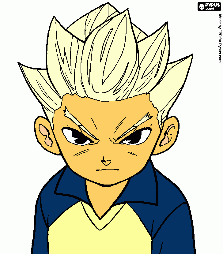 Inazum Eleven - Axel Blaze para colorir e imprimir