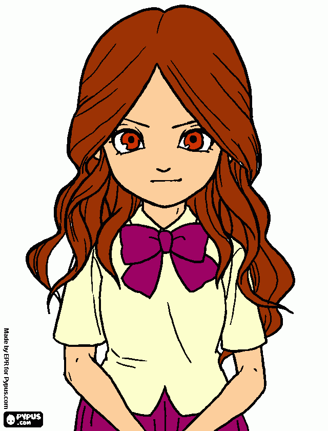 Inazuma Eleven - Nelly Raimon para colorir e imprimir