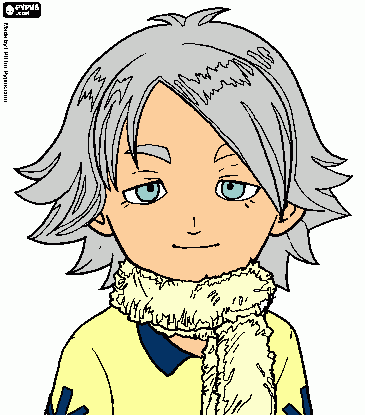 Inazuma Eleven - Shawn Frost para colorir e imprimir