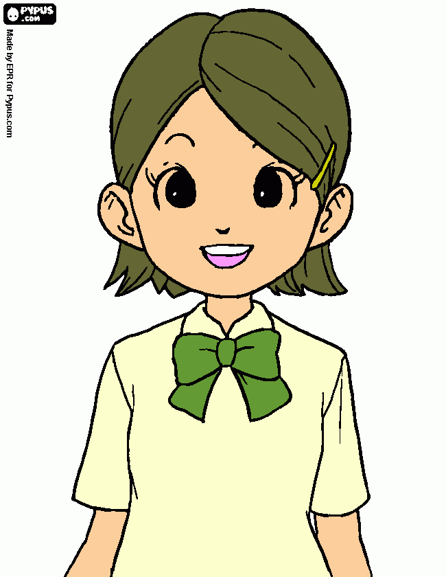 Inazuma Eleven - Silvia Woods para colorir e imprimir