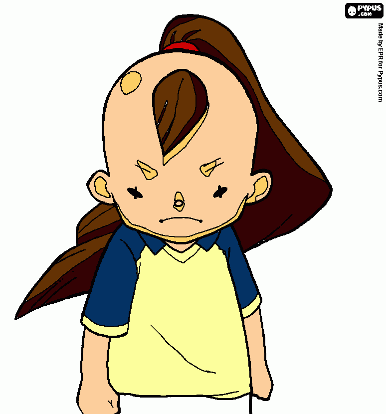 Inazuma Eleven - Tim Sanders para colorir e imprimir