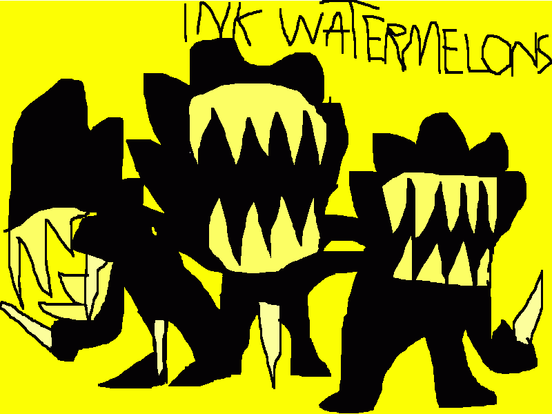 INK WATERMELON BENDY AU para colorir e imprimir