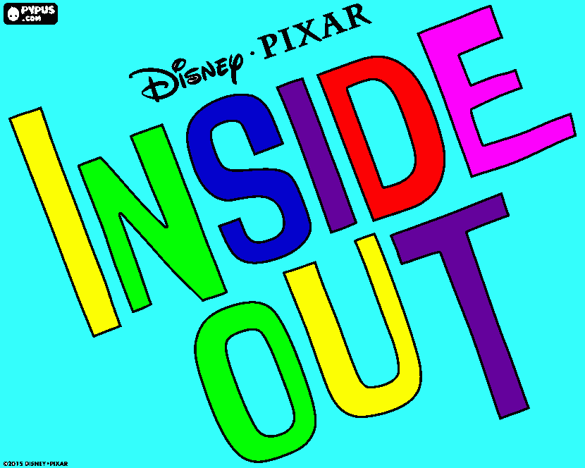 Inside Out para colorir e imprimir