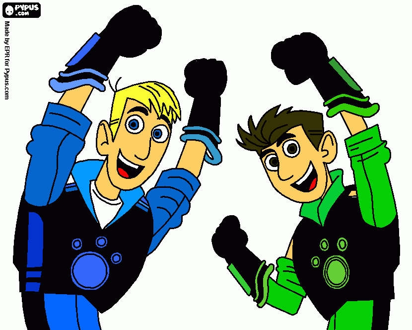 irmaos kratts para colorir e imprimir