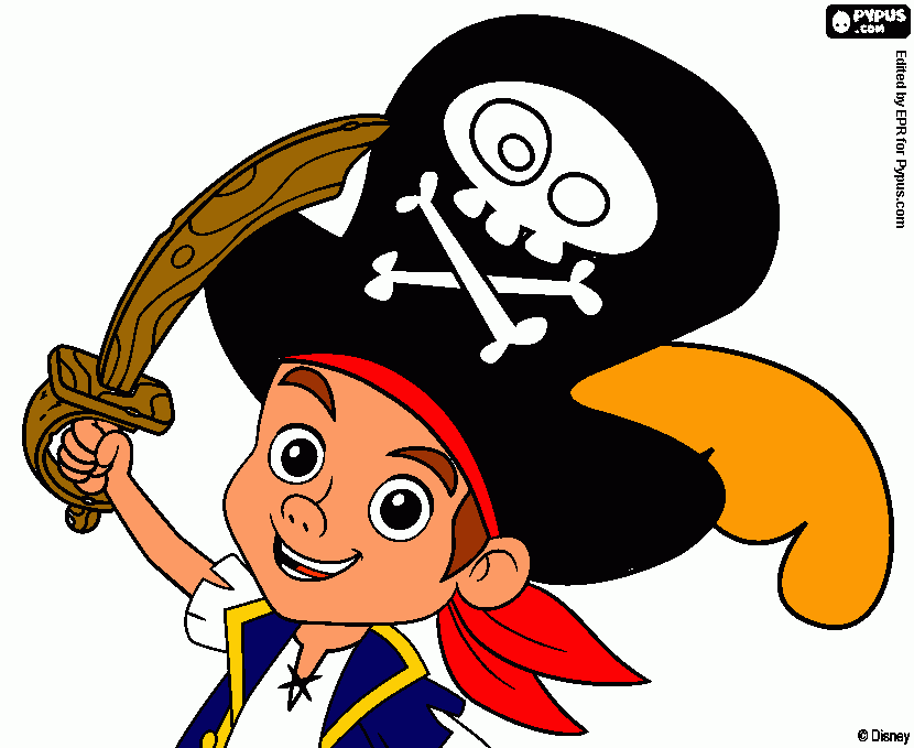 JAKE PIRATA para colorir e imprimir