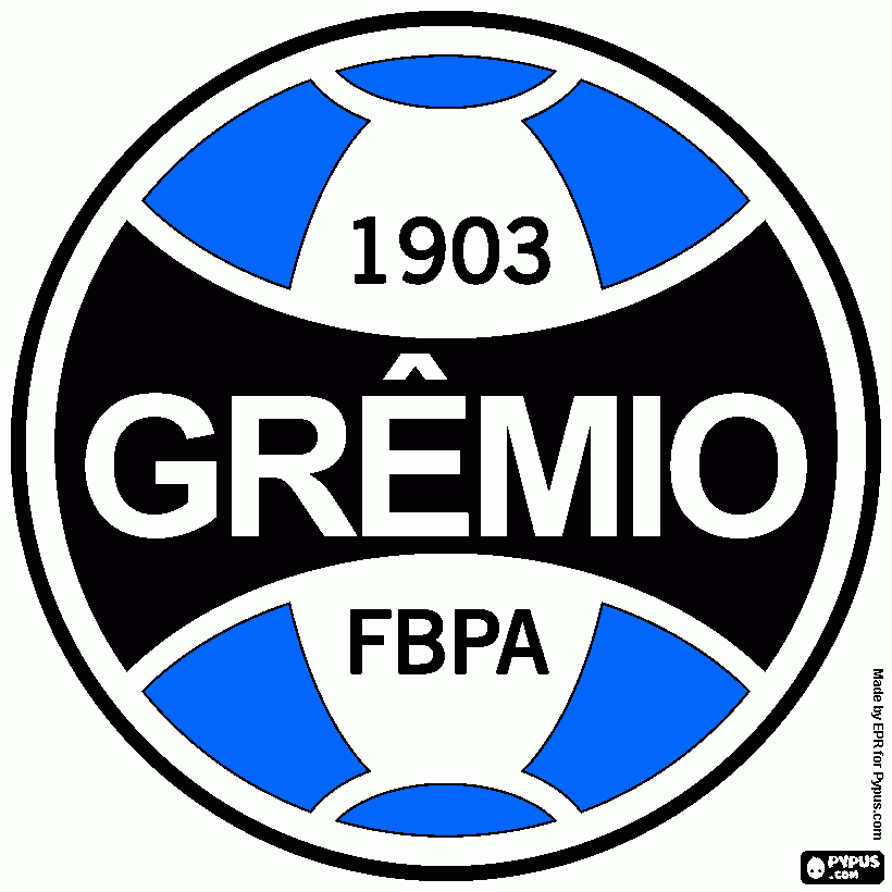 Logo do Grêmio. para colorir e imprimir