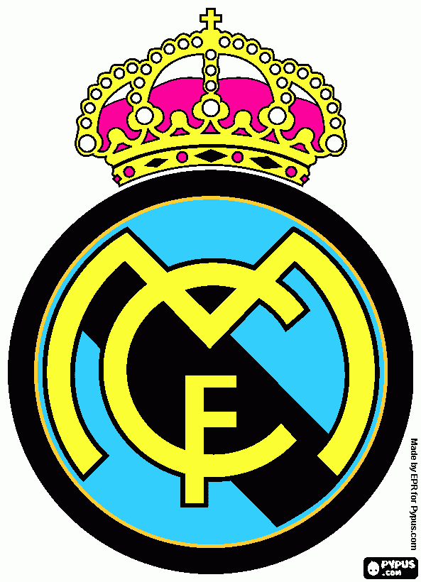 Logo FC para colorir e imprimir