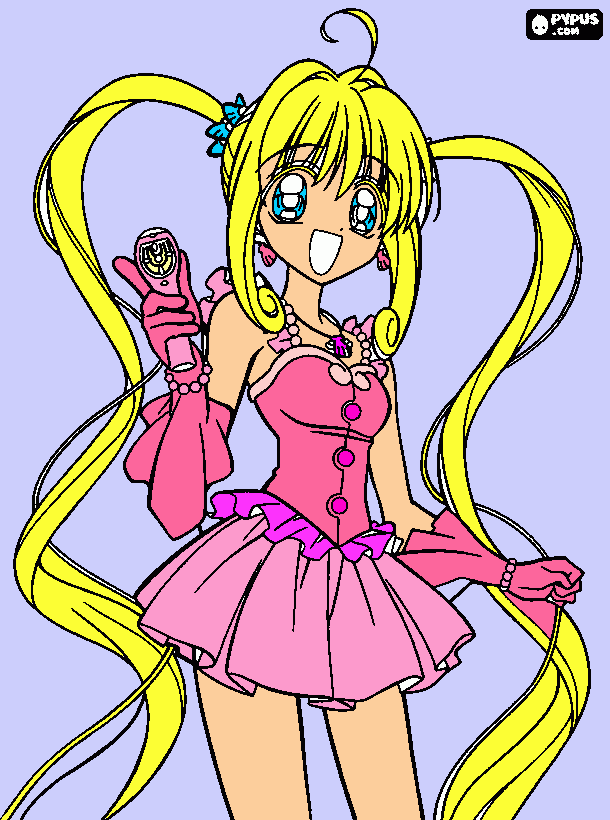 Lucia mermaid melody para colorir e imprimir