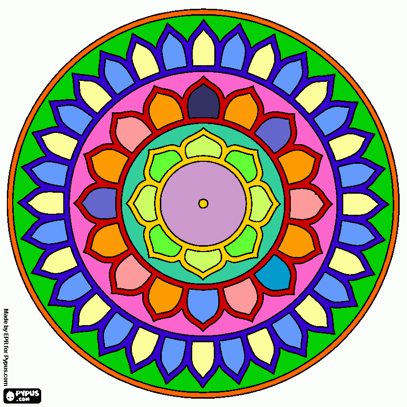 mandala 22/6 para colorir e imprimir