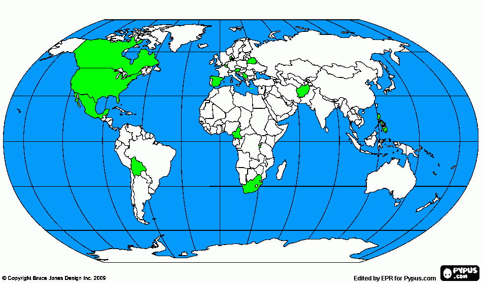 Mapa Geo para colorir e imprimir