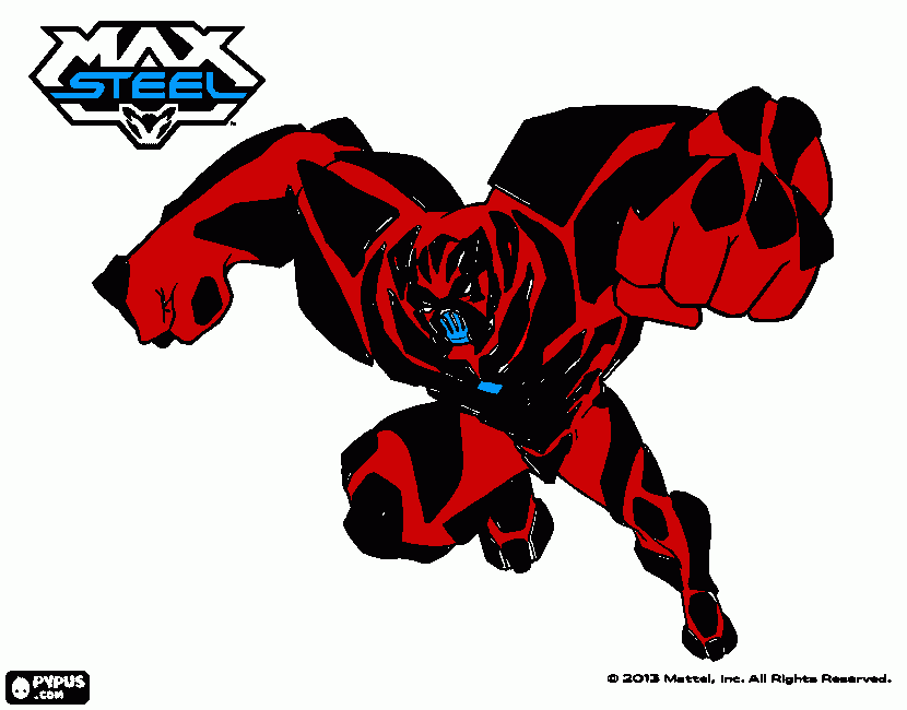 Max Steel - Dredd para colorir e imprimir