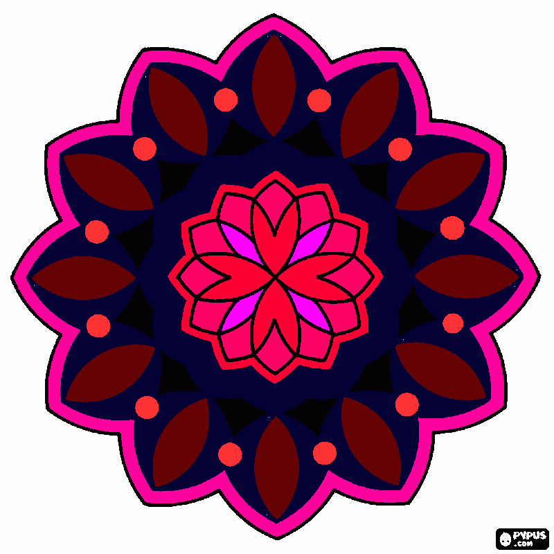 meu mandala lindoooo para colorir e imprimir