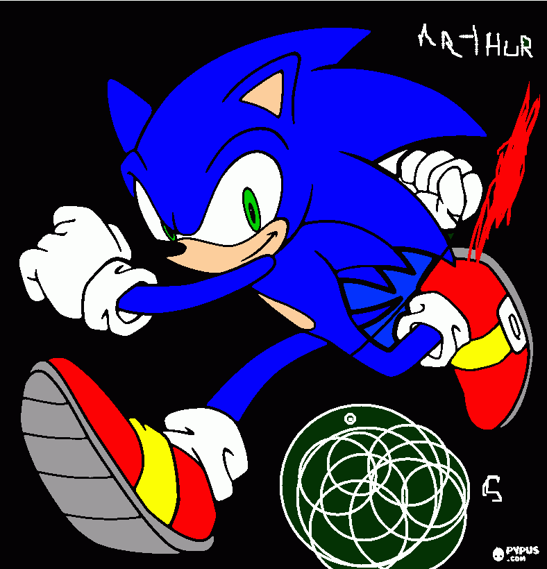 meu sonic para colorir e imprimir