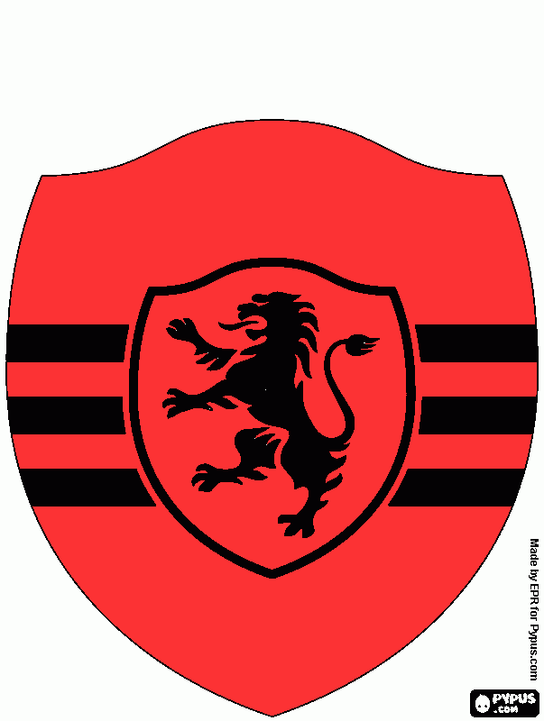 meun escudo da escolinha  para colorir e imprimir