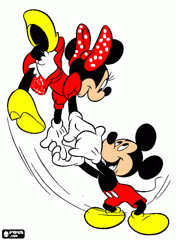 mickey e minnies para colorir e imprimir