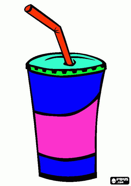 Desenho para colorir de milk-shake fofo