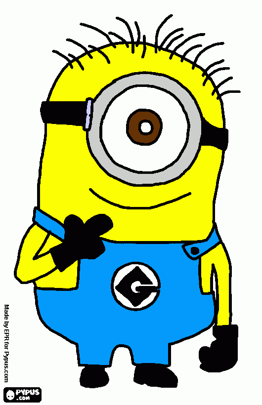 minion de 1 olho para colorir e imprimir