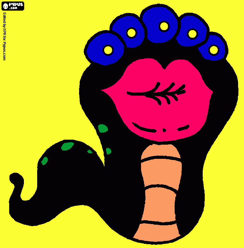 monstro da lagoa dourada para colorir e imprimir