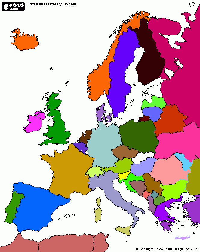 mundo europeu para colorir e imprimir