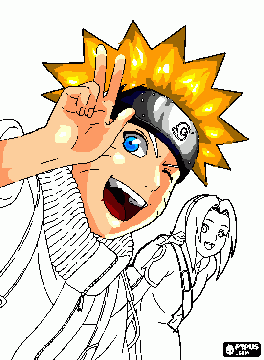 naruto interminado para colorir e imprimir