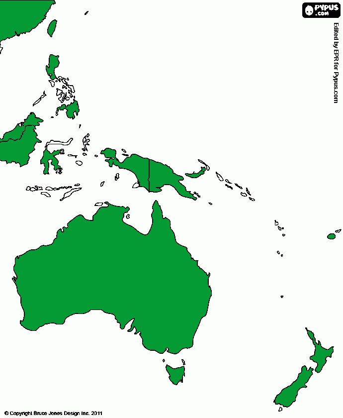 oceania para colorir e imprimir