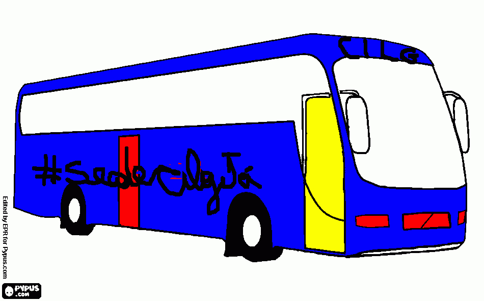 Onibus CILG para colorir e imprimir