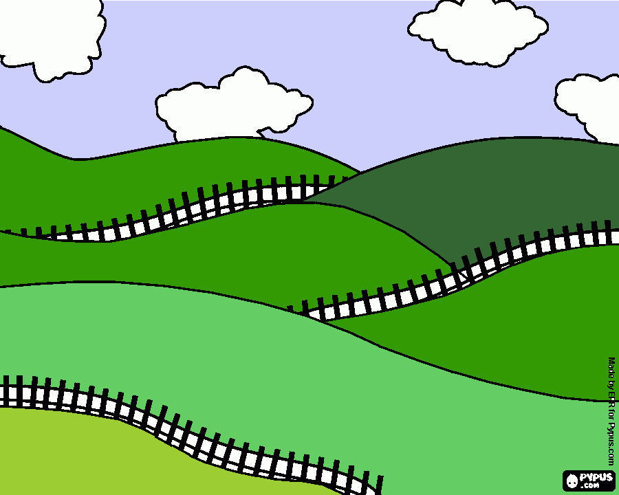 paisagem de dia para colorir e imprimir