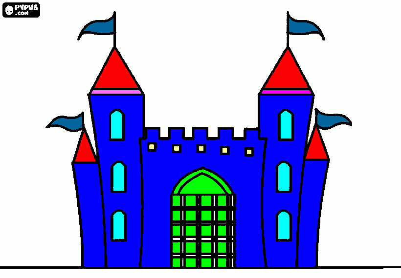 PALACIO DA VALLEN para colorir e imprimir