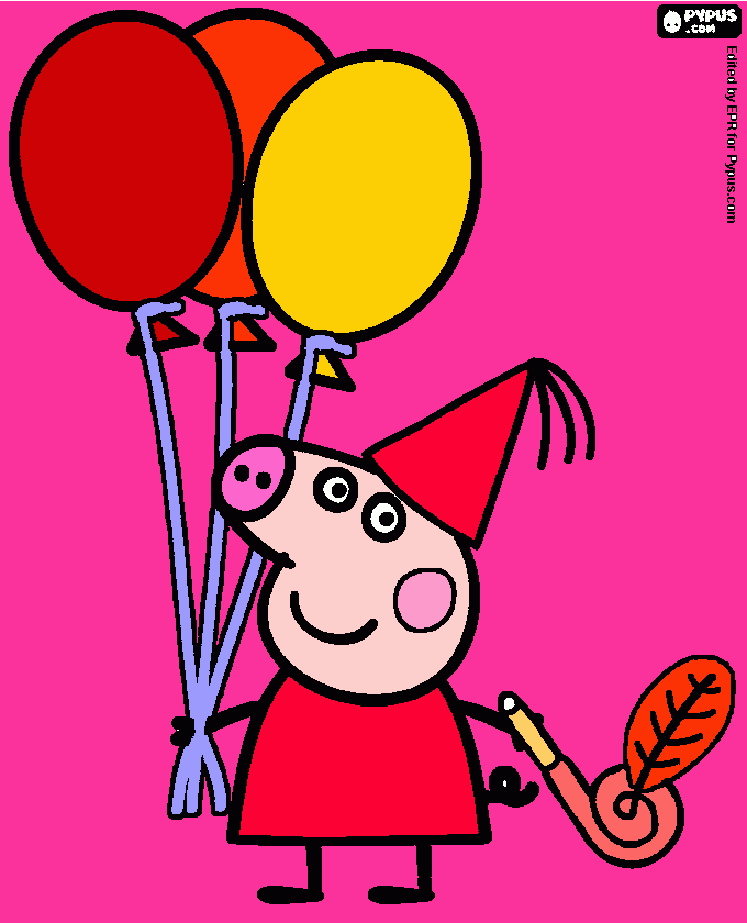 PEPPA PARA PAPAI para colorir e imprimir