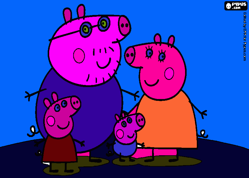 peppa pig  gorge papai pig e  mamae pig                                                                                  enahyne para colorir e imprimir