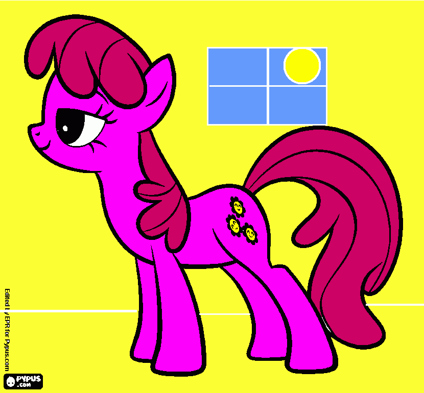 Poney teacher para colorir e imprimir