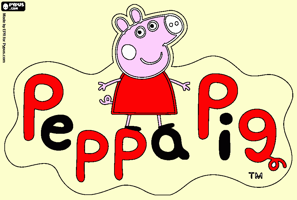 pra peppa pig  para colorir e imprimir