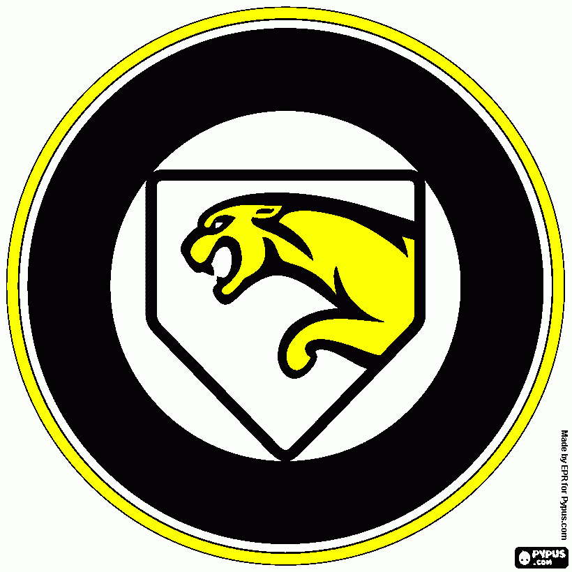 Puma Amarelo para colorir e imprimir