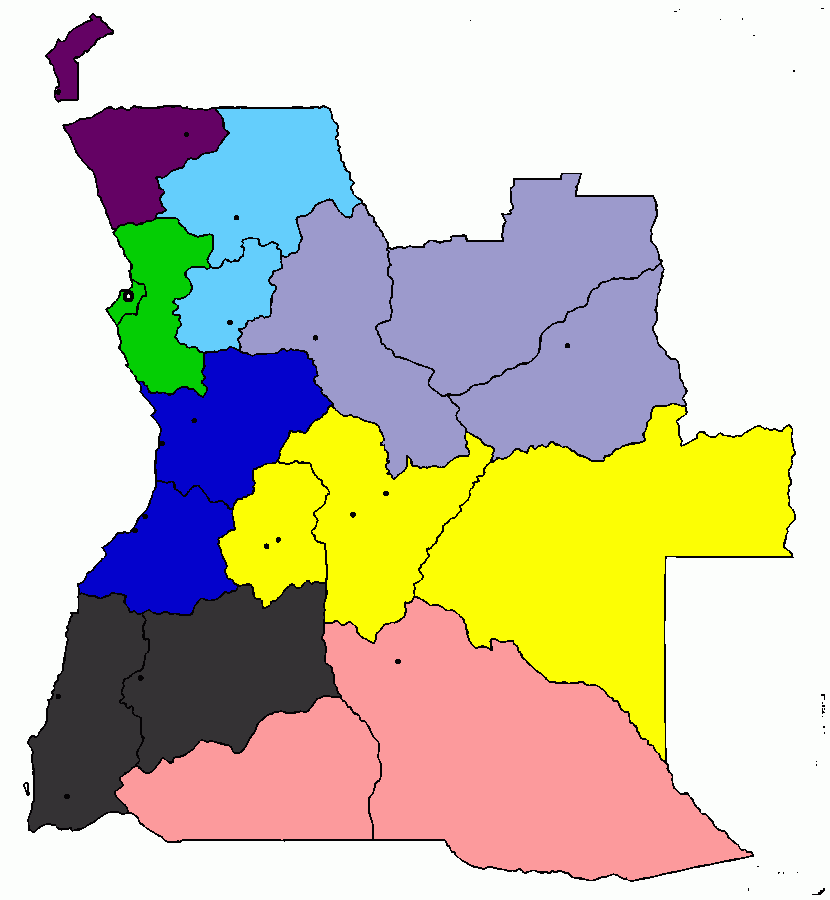 regioes acdemicas de angola para colorir e imprimir