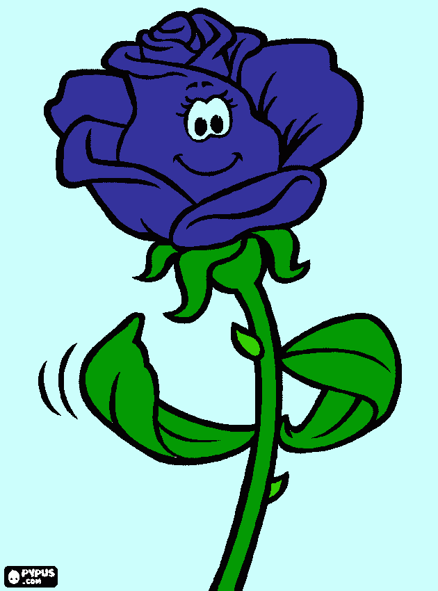 rosa azul-marinho para colorir e imprimir