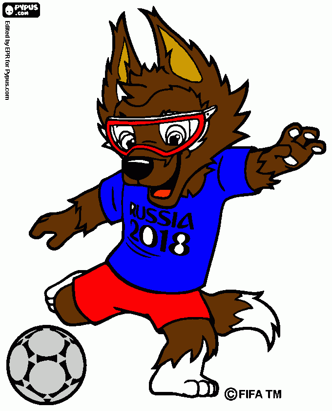 RUSSIA 2018 para colorir e imprimir