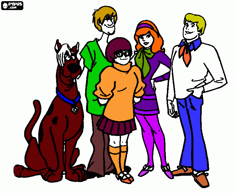 Scooby doo E Sua Turma 15/12/2015 para colorir e imprimir