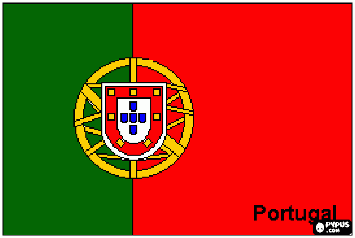 Seleção Portuguesa para colorir e imprimir