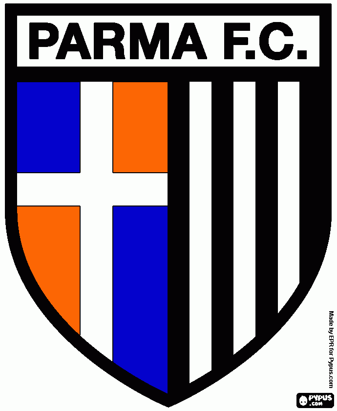 Simbolo do Parma para colorir e imprimir