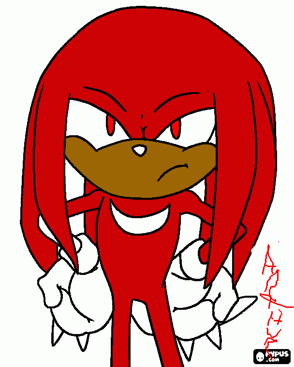 Desenhos do sonic vermelho