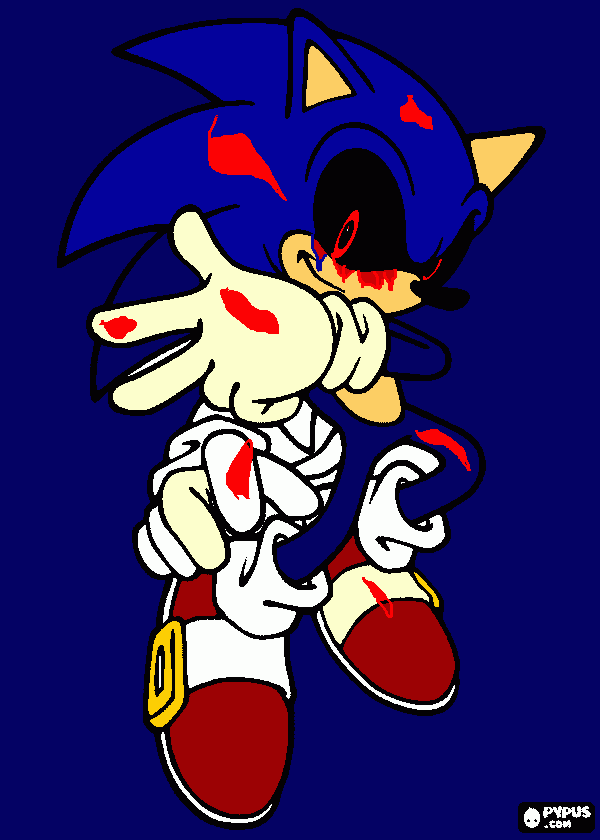 Desenhos de Sonic Exe Para Colorir - Páginas Para Impressão Grátis