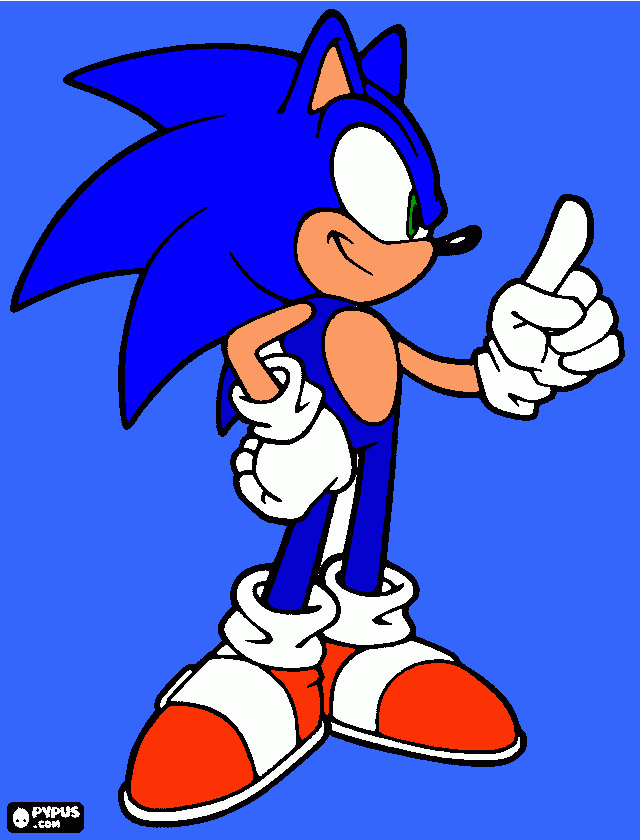 Sonic Lindão para colorir e imprimir