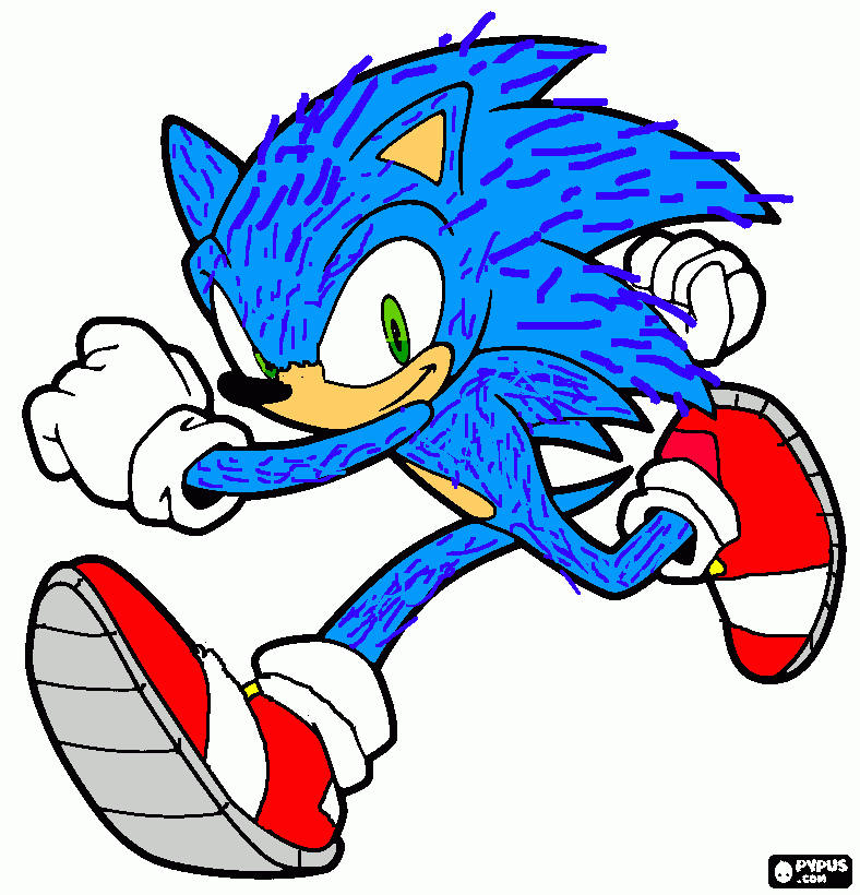 Como desenhar o Sonic do filme - Mundo da Imaginação - Colorindo e