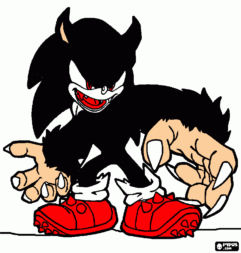 soniclobo para colorir e imprimir