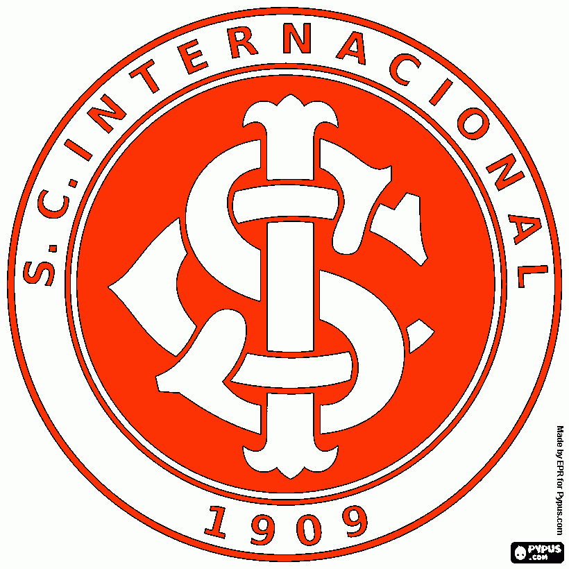 SPORT CLUBE INTERNACIONAL para colorir e imprimir